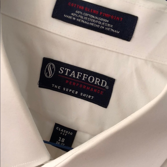 Stafford | Shirts | Stafford White Dress Shirt | Poshmark